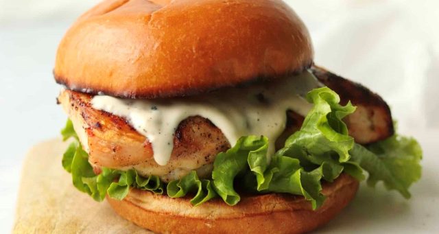 Grilled chicken slider